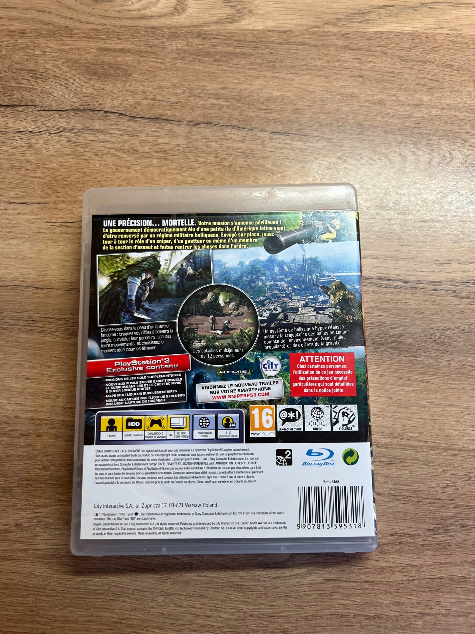 Sniper : Ghost Warrior - PS3 - bon état - complet - pal – Image 8