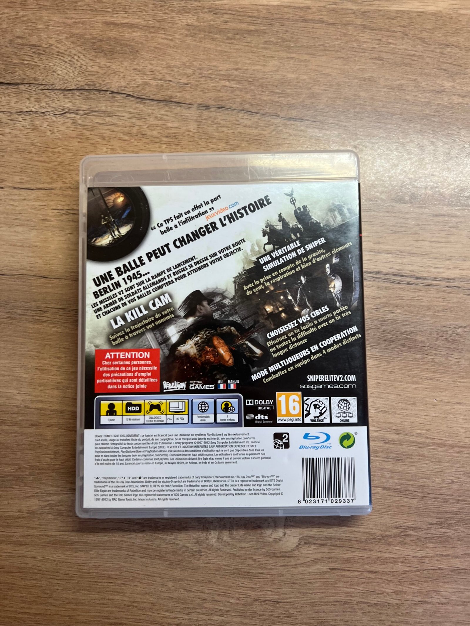 Sniper Elite V2 - PS3 - bon état - complet - pal – Image 8