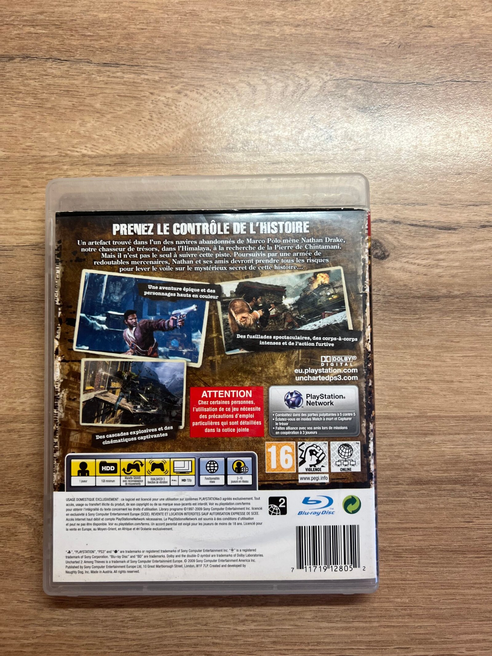 Uncharted 2 - PS3 - Bon état - Complet - Pal – Image 8