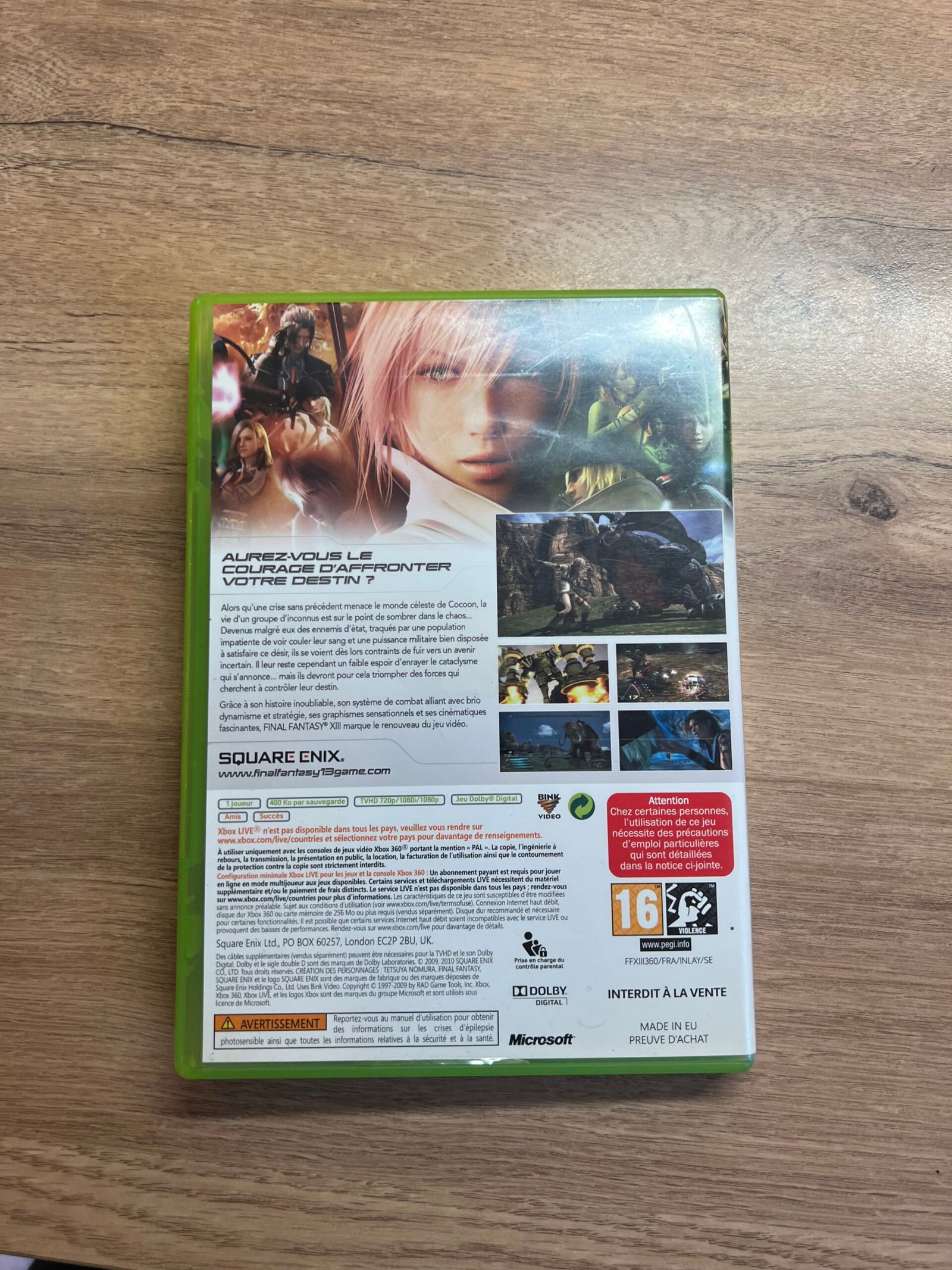 Final Fantasy XIII - Xbox 360 - Bon état - Complet - Pal – Image 8