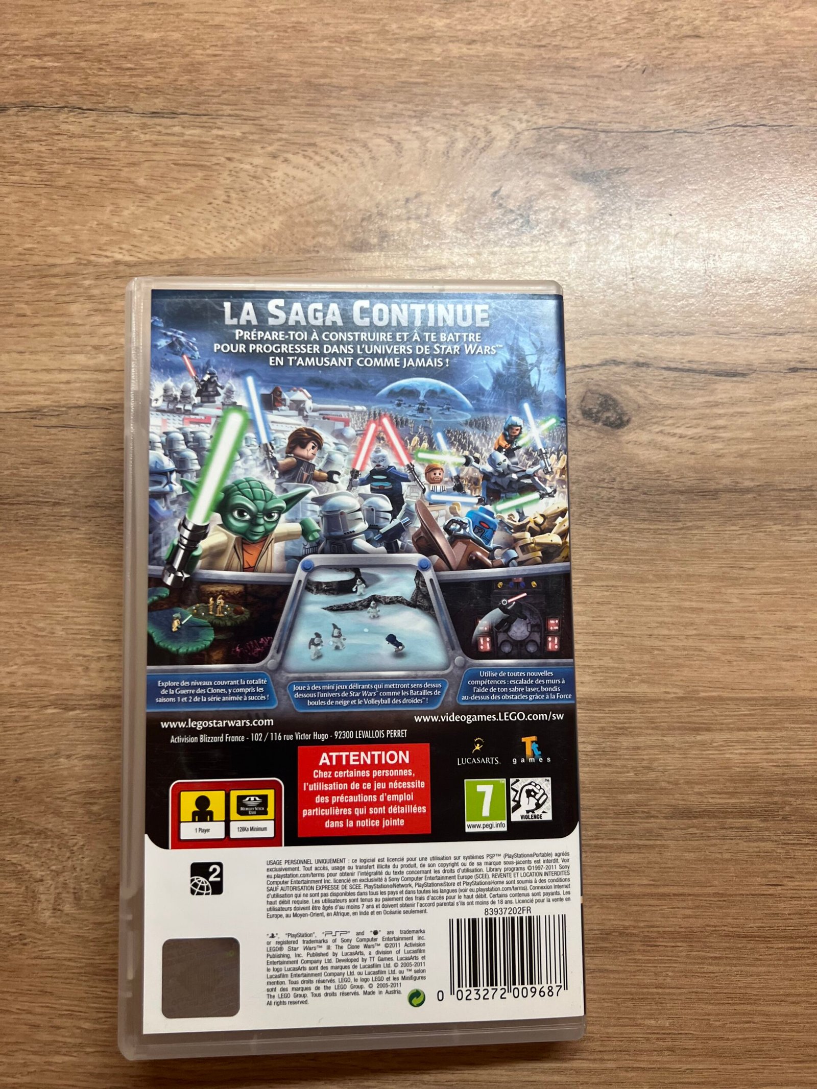Lego Star Wars III - PSP - bon état - complet - pal – Image 8
