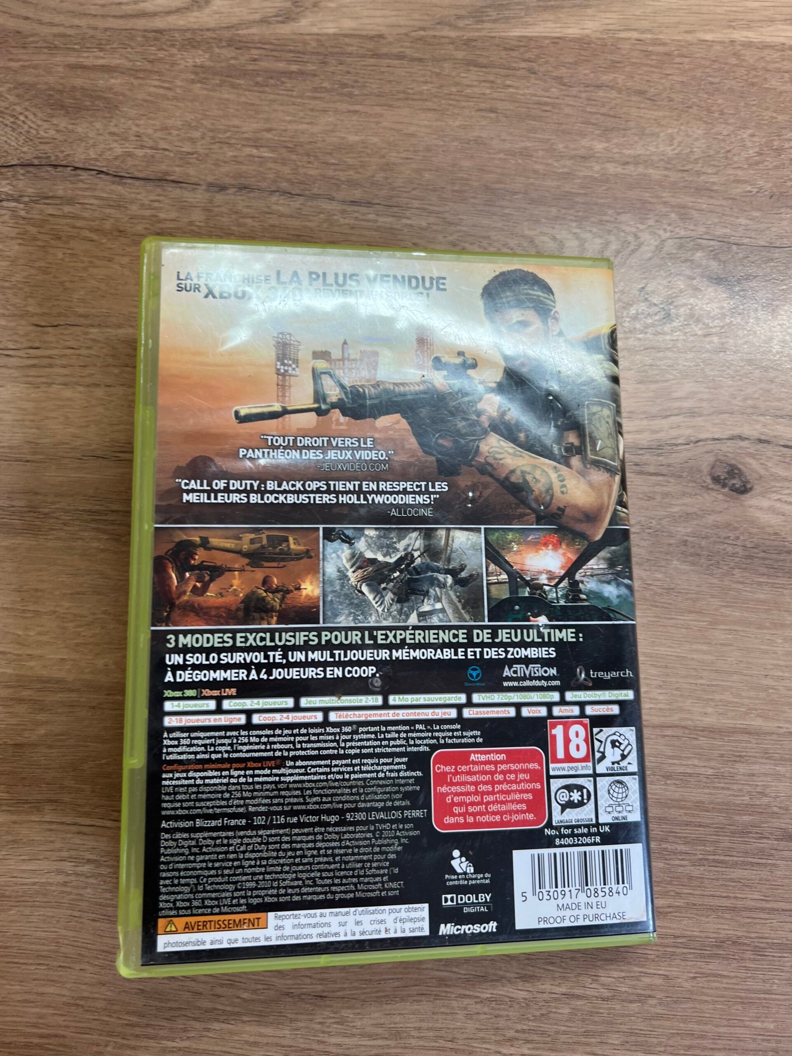 Call of Duty Black Ops - Xbox 360 - bon état - pal – Image 7