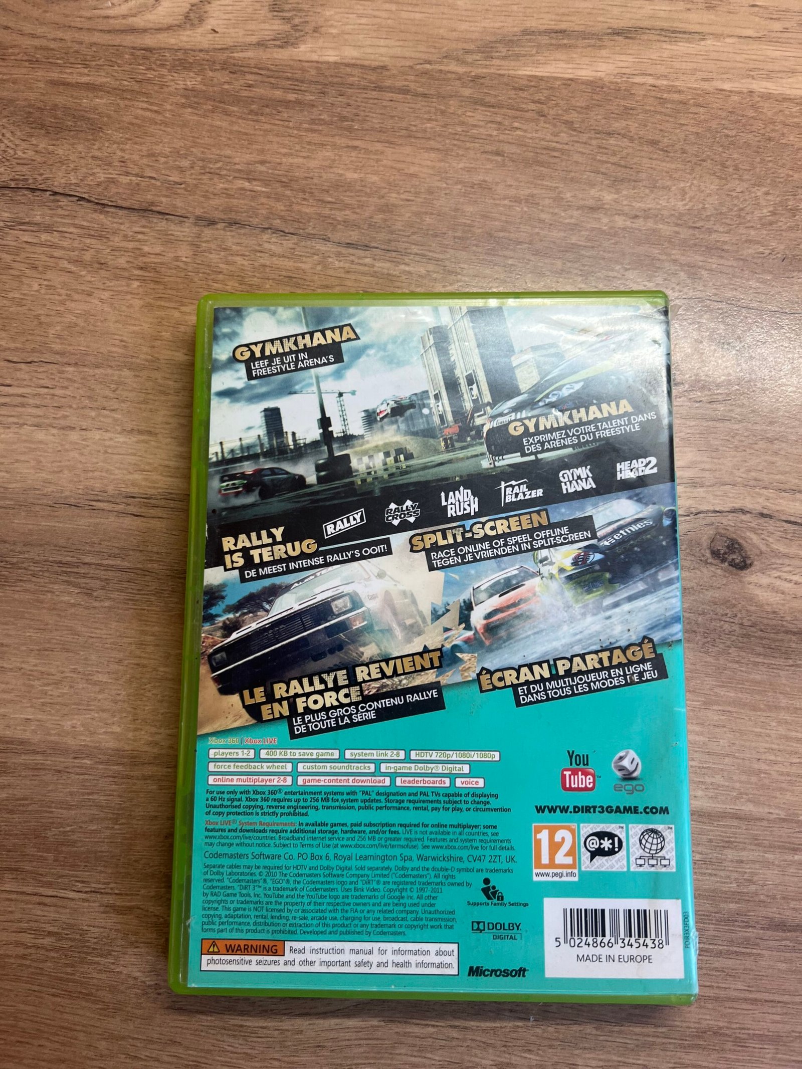 Dirt 3 - Xbox 360 - Bon état - Complet - Pal – Image 8