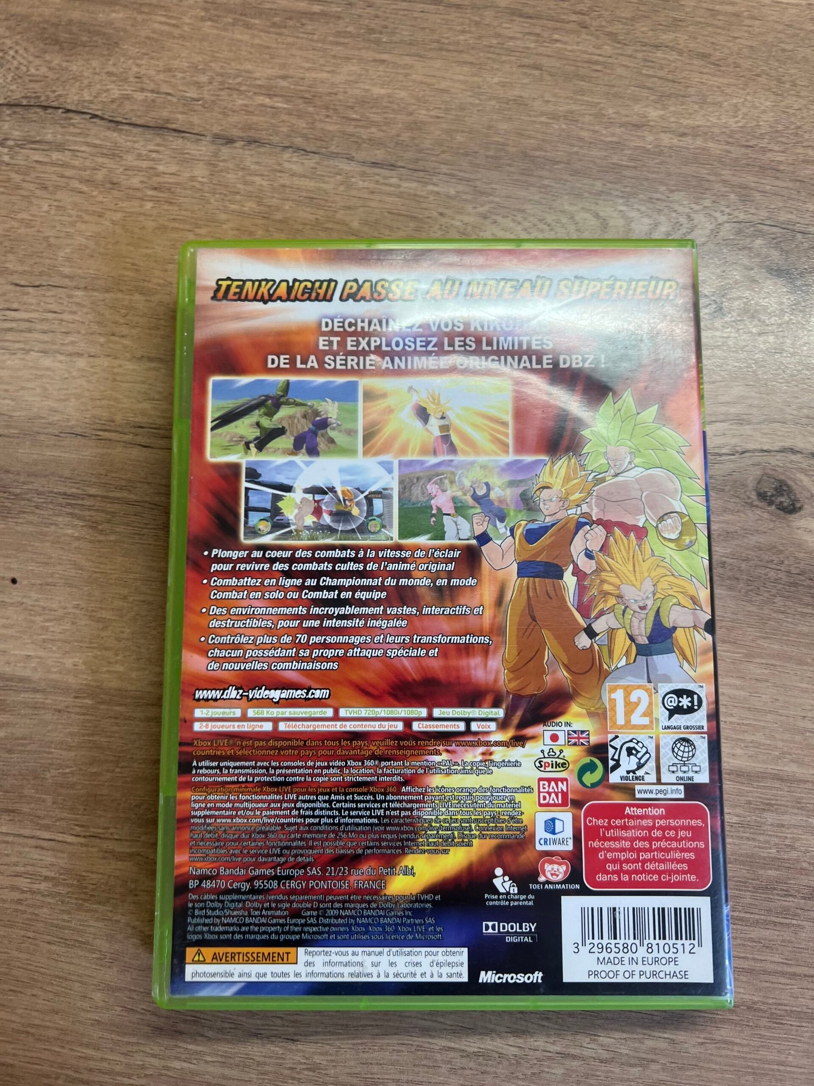 Dragon Ball Raging Blast - Xbox 360- Bon état - Complet - Pal – Image 8