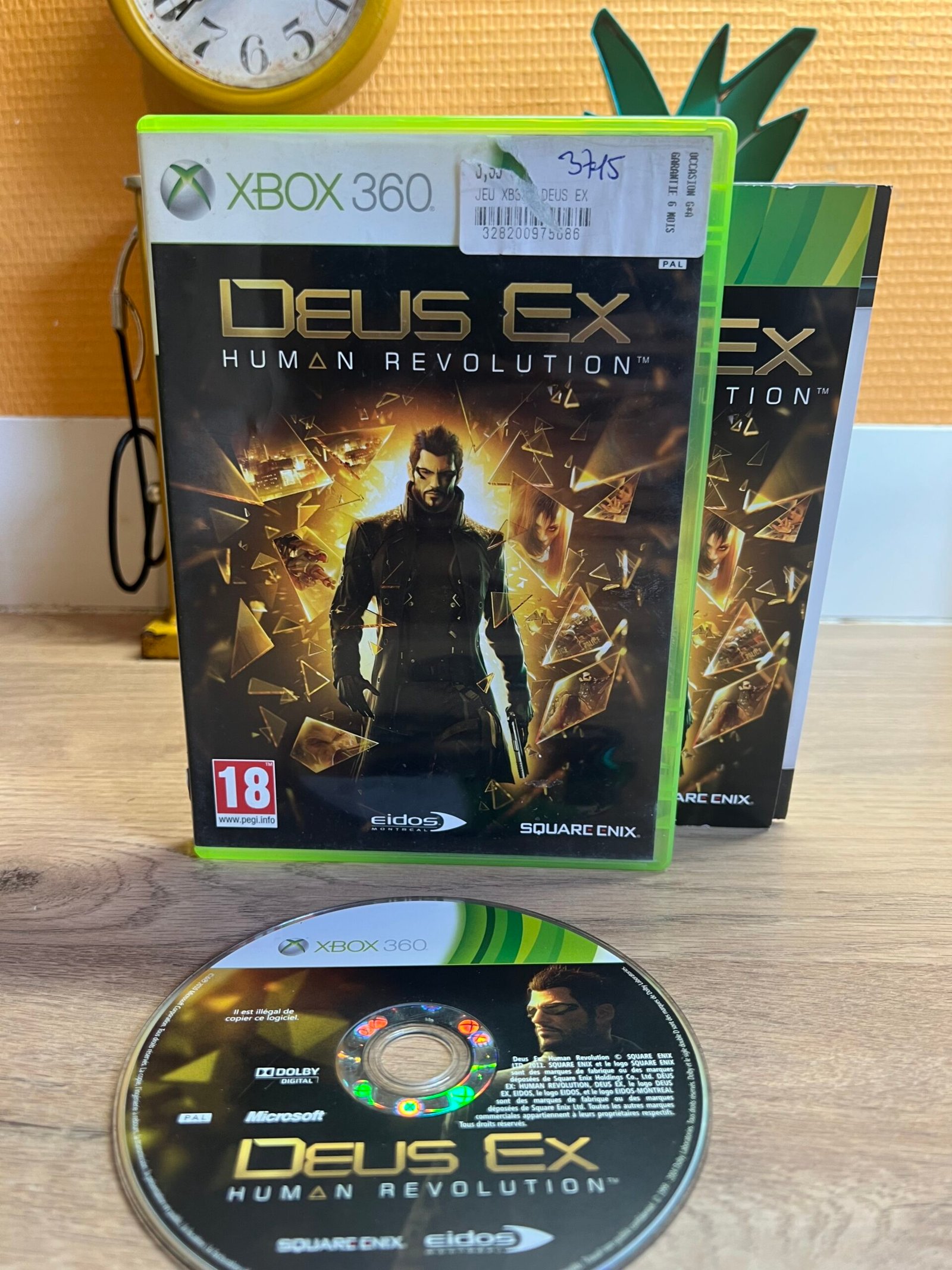 Deus Ex Human Revolution - Xbox 360 - Bon état - Complet - Pal