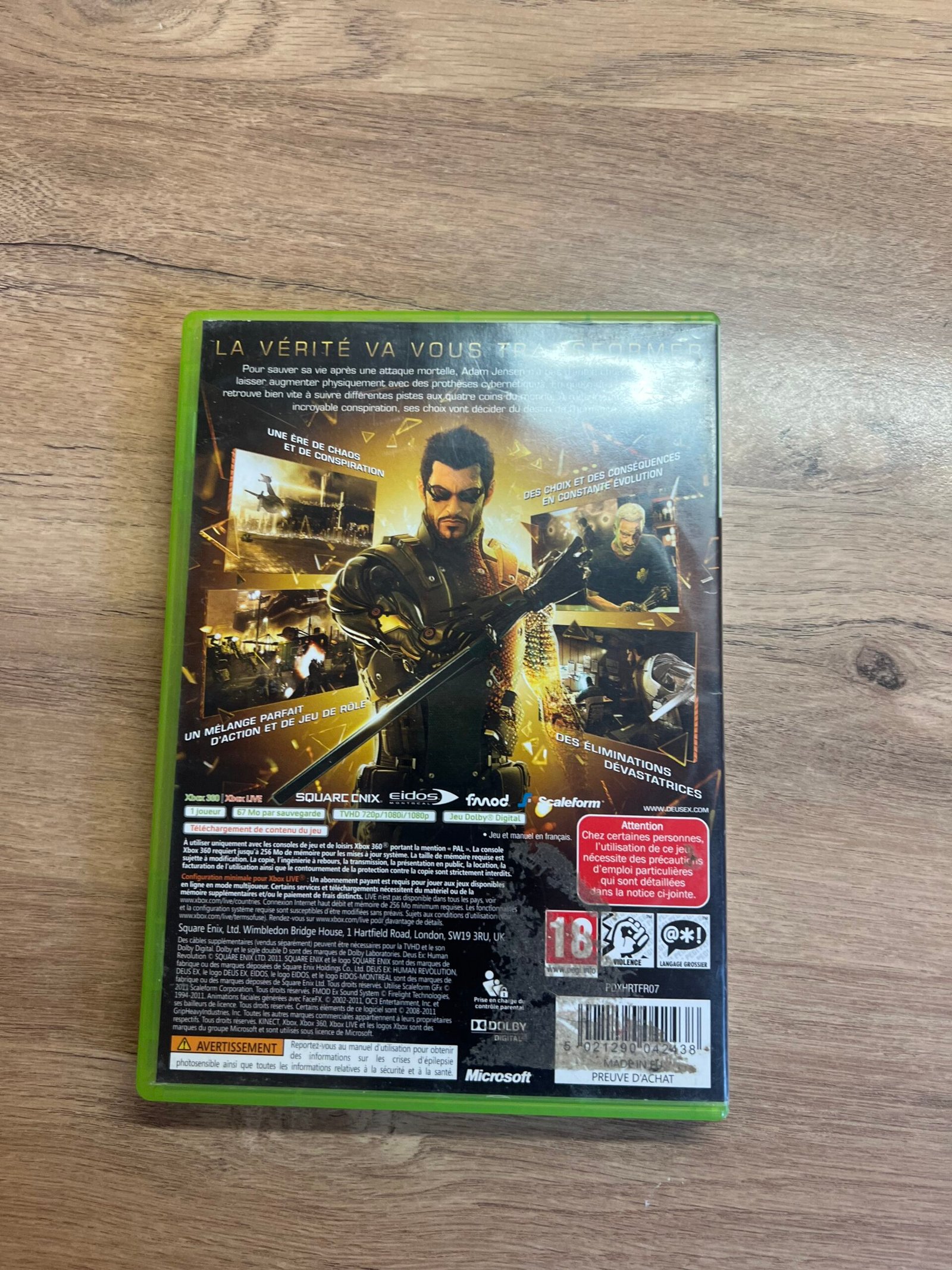 Deus Ex Human Revolution - Xbox 360 - Bon état - Complet - Pal – Image 8