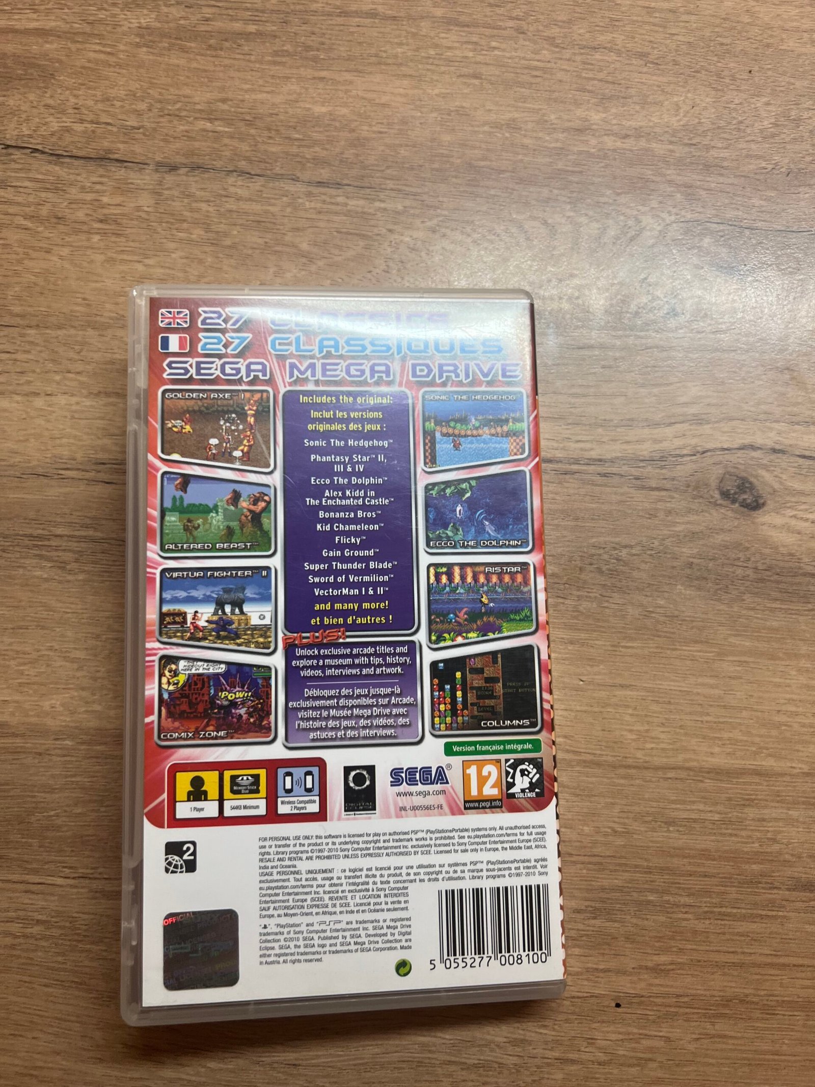 sega mega drive collection - psp - bon état - complet - pal – Image 8