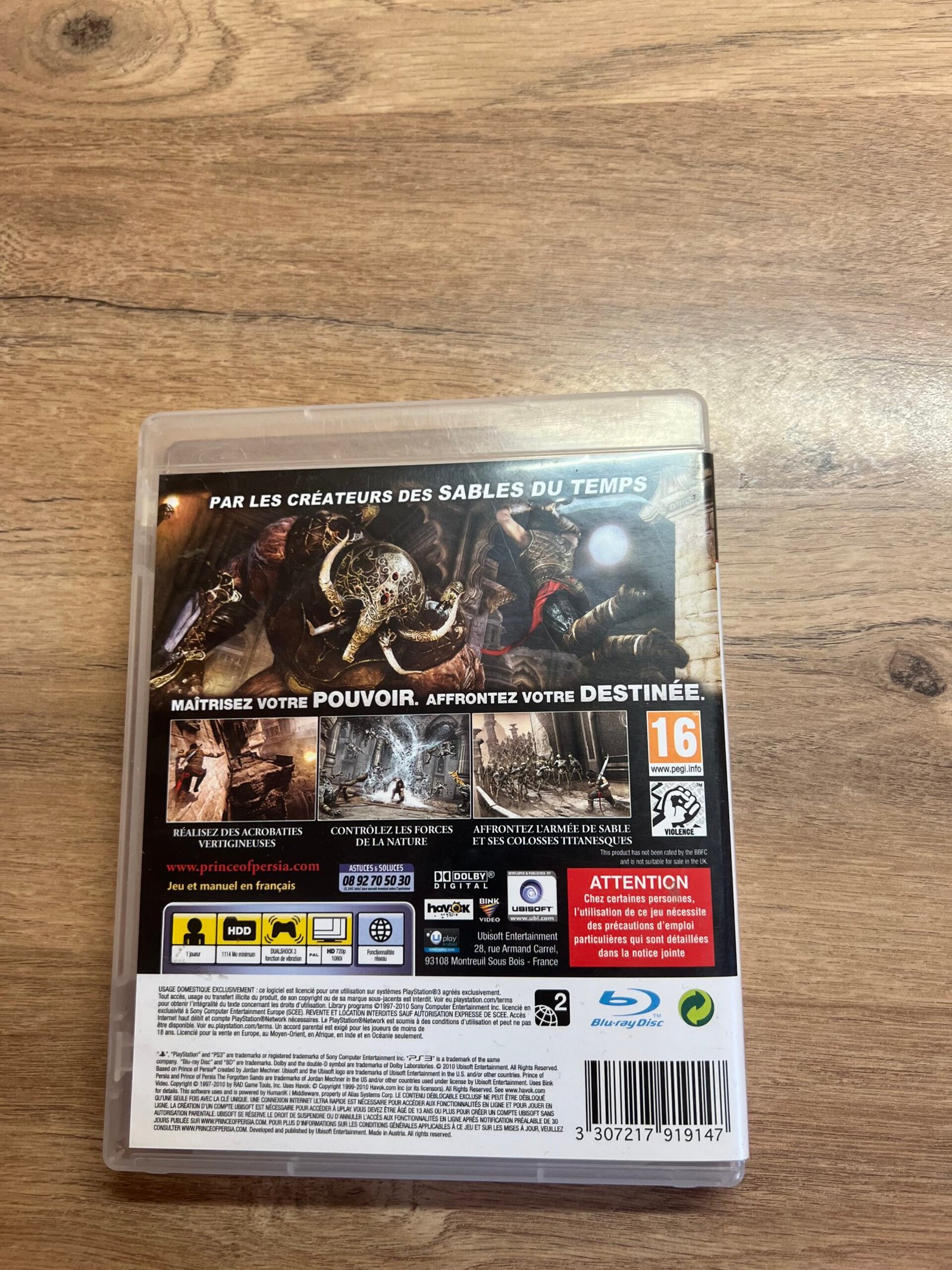 Prince of Persia : Les Sables Oubliés - PS3 - bon état - complet - pal – Image 8
