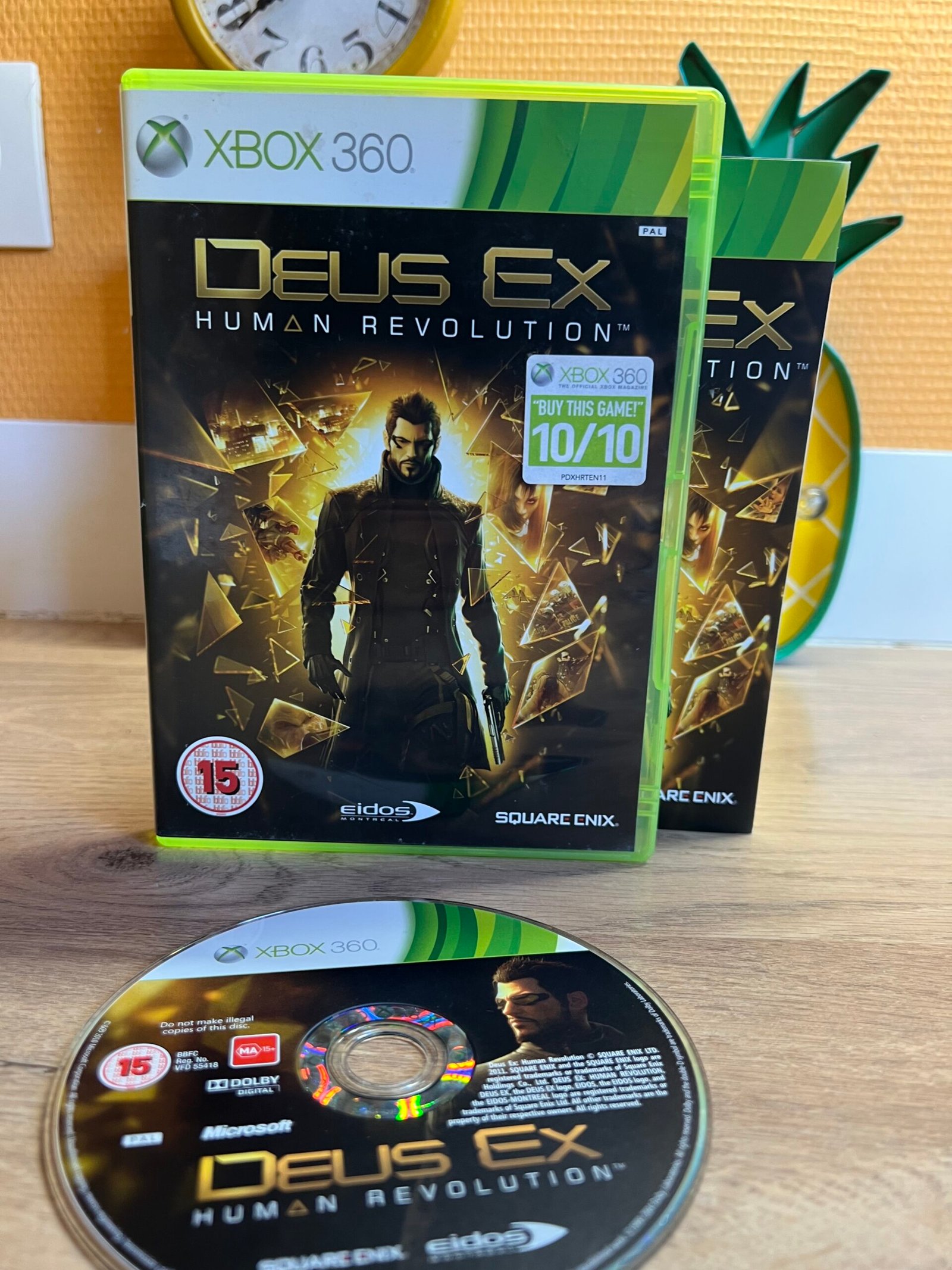 Deus Ex Human Revolution - Xbox 360 - Bon état - Complet - Pal