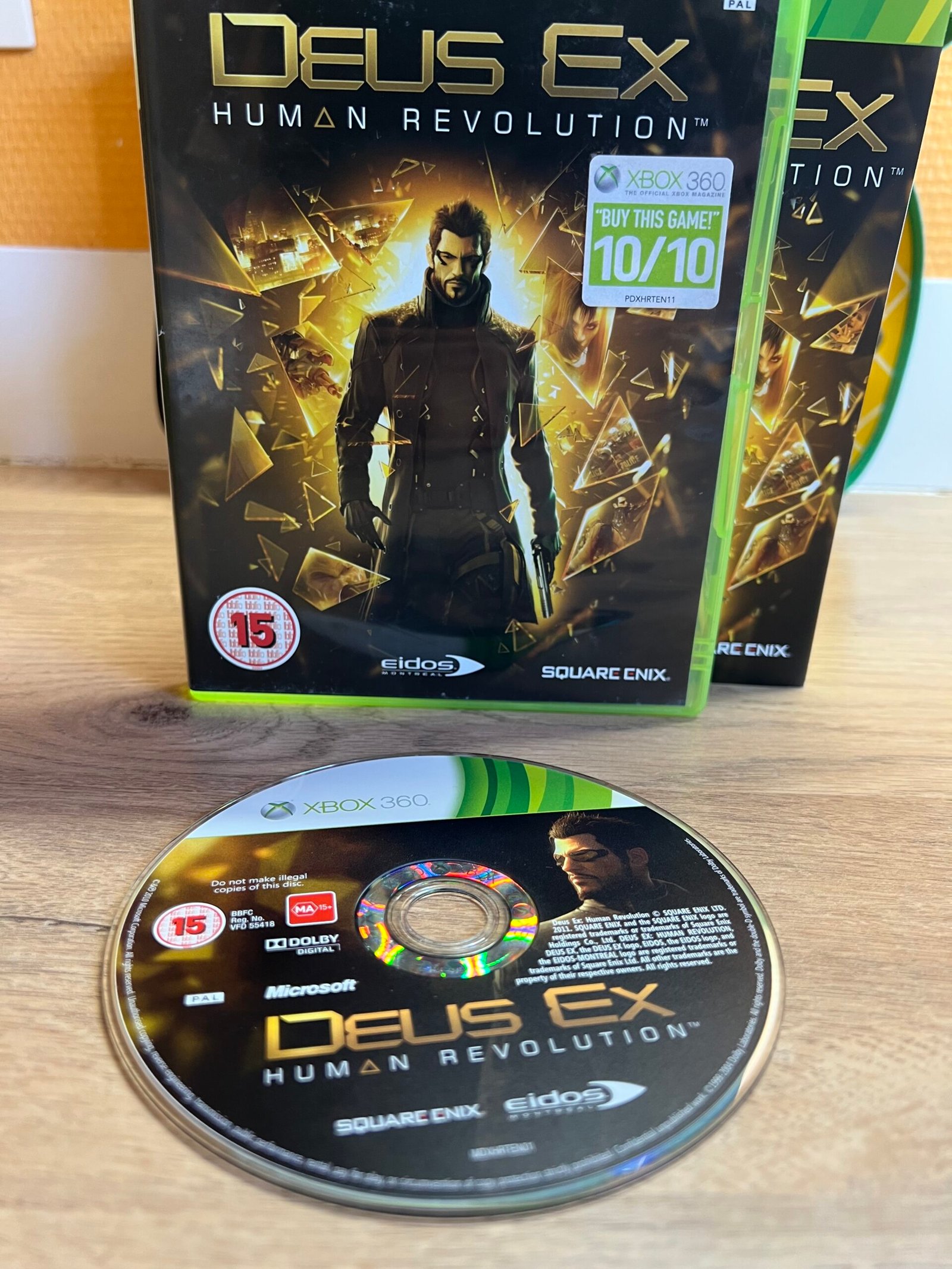 Deus Ex Human Revolution - Xbox 360 - Bon état - Complet - Pal – Image 3