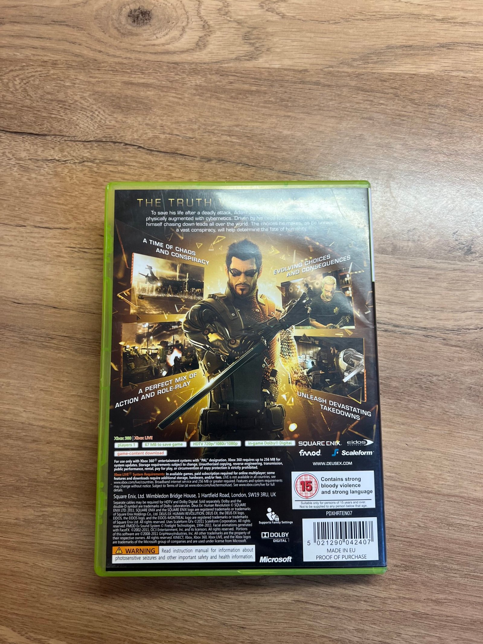 Deus Ex Human Revolution - Xbox 360 - Bon état - Complet - Pal – Image 8