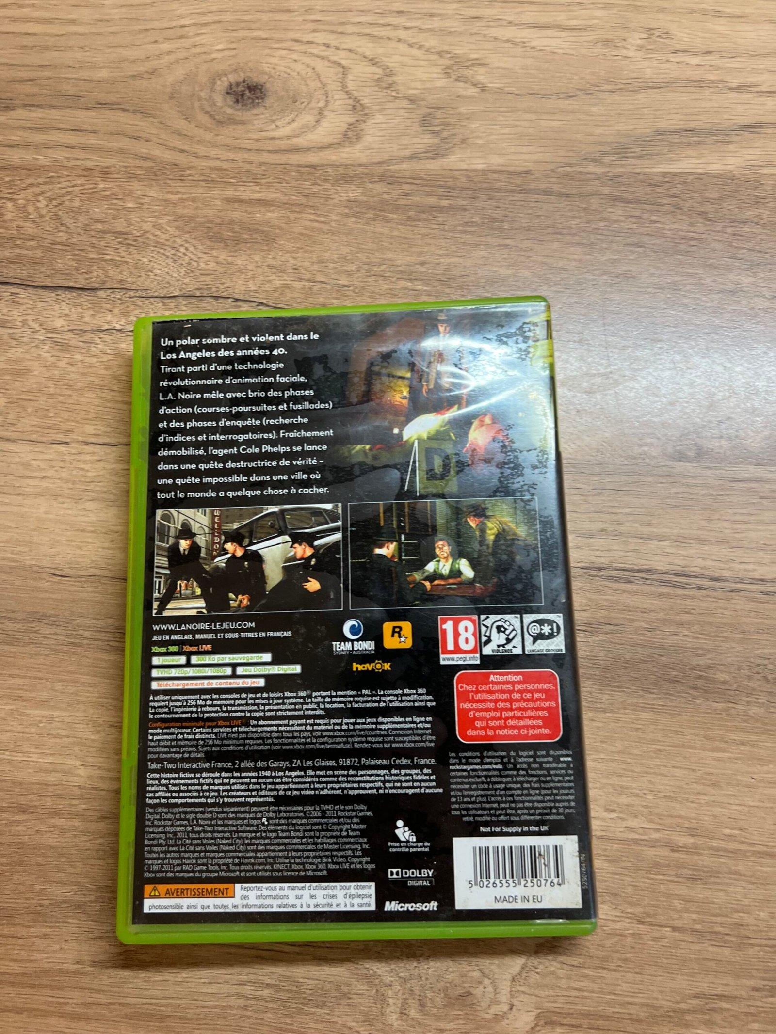 L.A. Noire - Xbox 360 - Bon état - Pal – Image 7