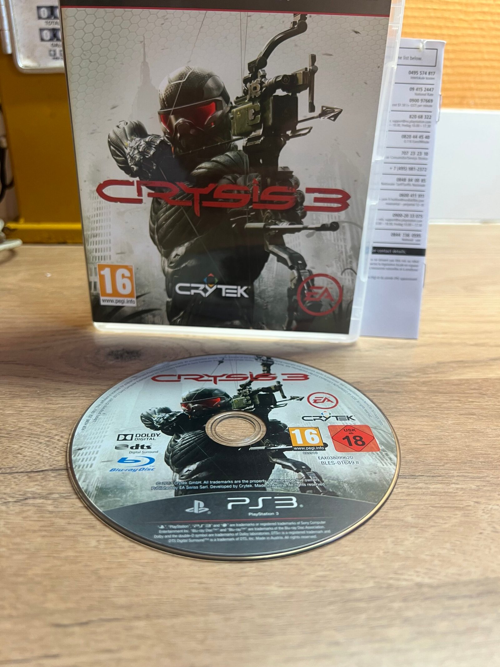 Crysis 3 - PS3 - Bon état - Complet - Pal – Image 3