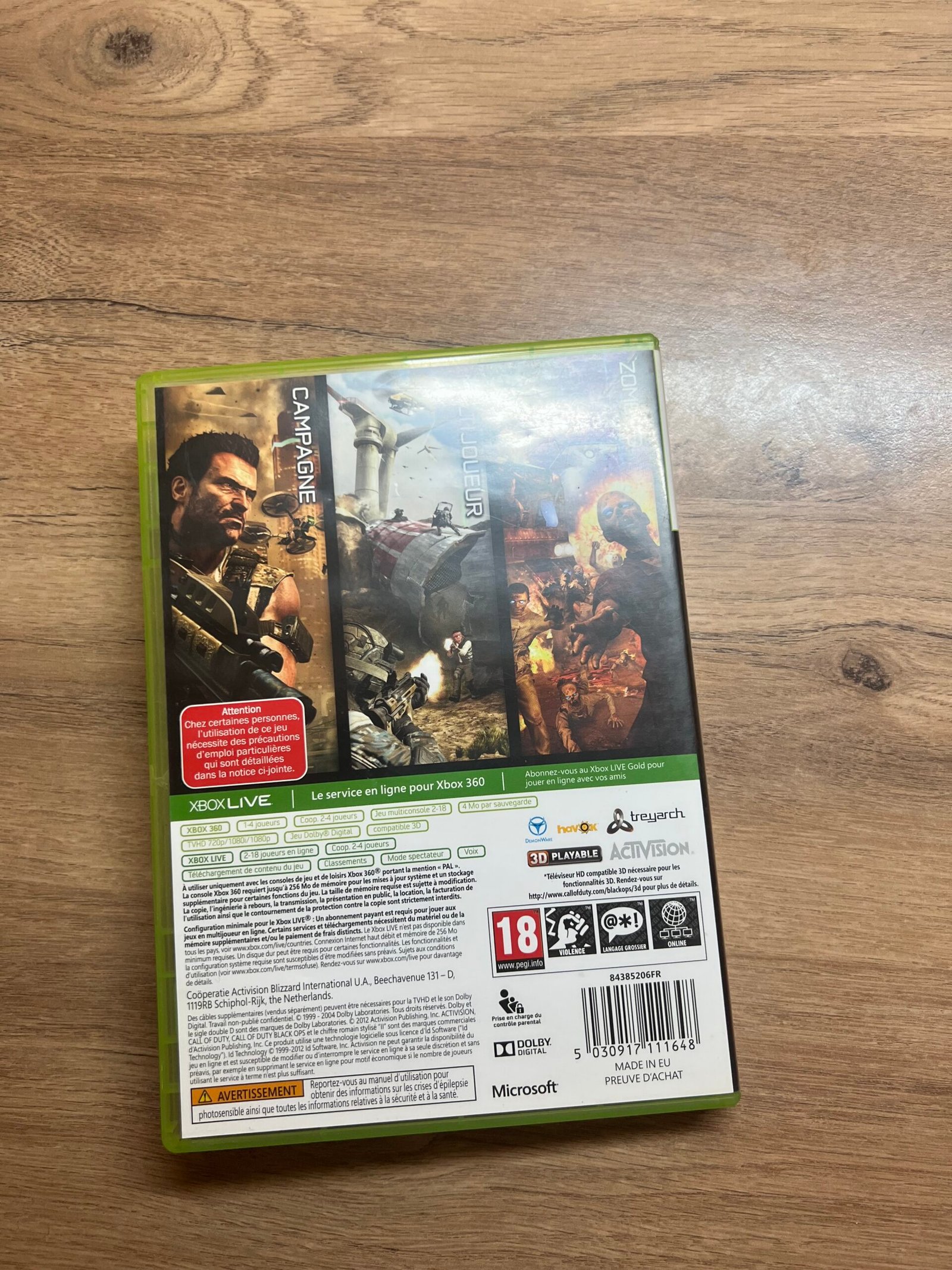 Call of Duty : Black Ops II - Xbox 360 - bon état - complet - pal – Image 8