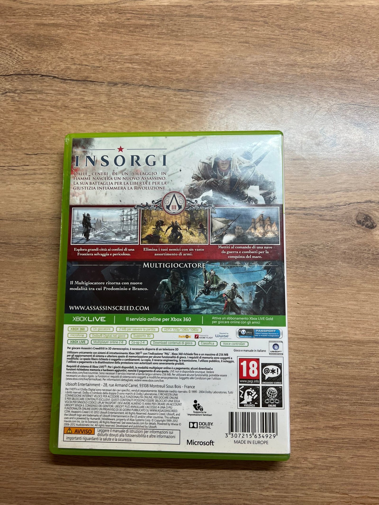 Assassin's Creed III - Xbox 360 - bon état - complet - pal – Image 8