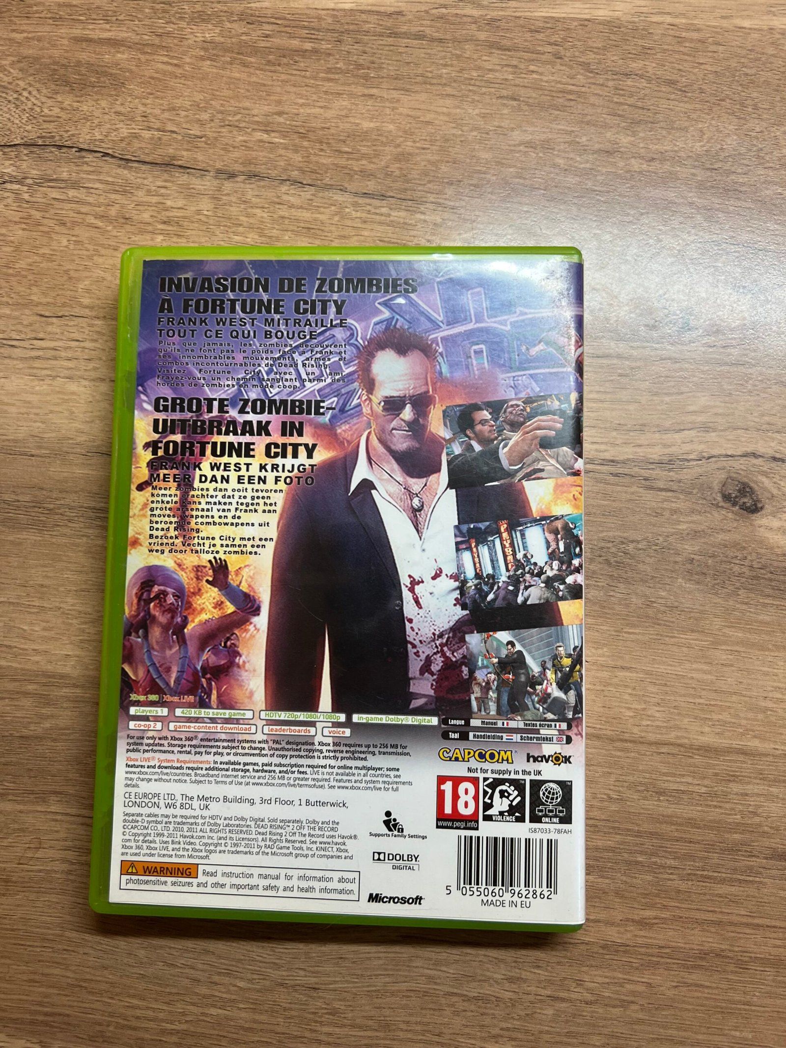 Dead rising 2 off the record - xbox 360 - bon état - complet - pal – Image 8