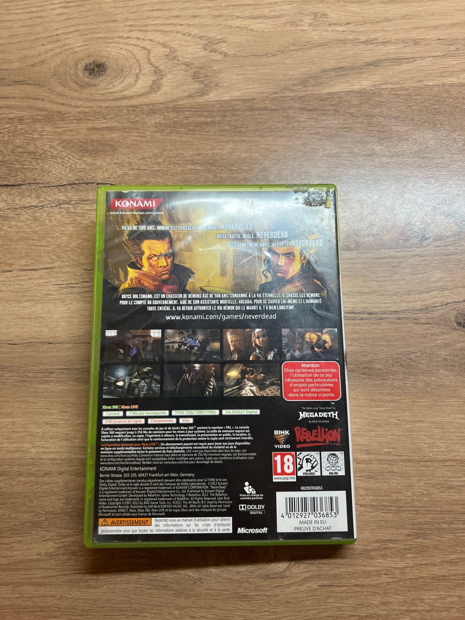 Never Dead - Xbox 360 - bon état - complet - pal – Image 8