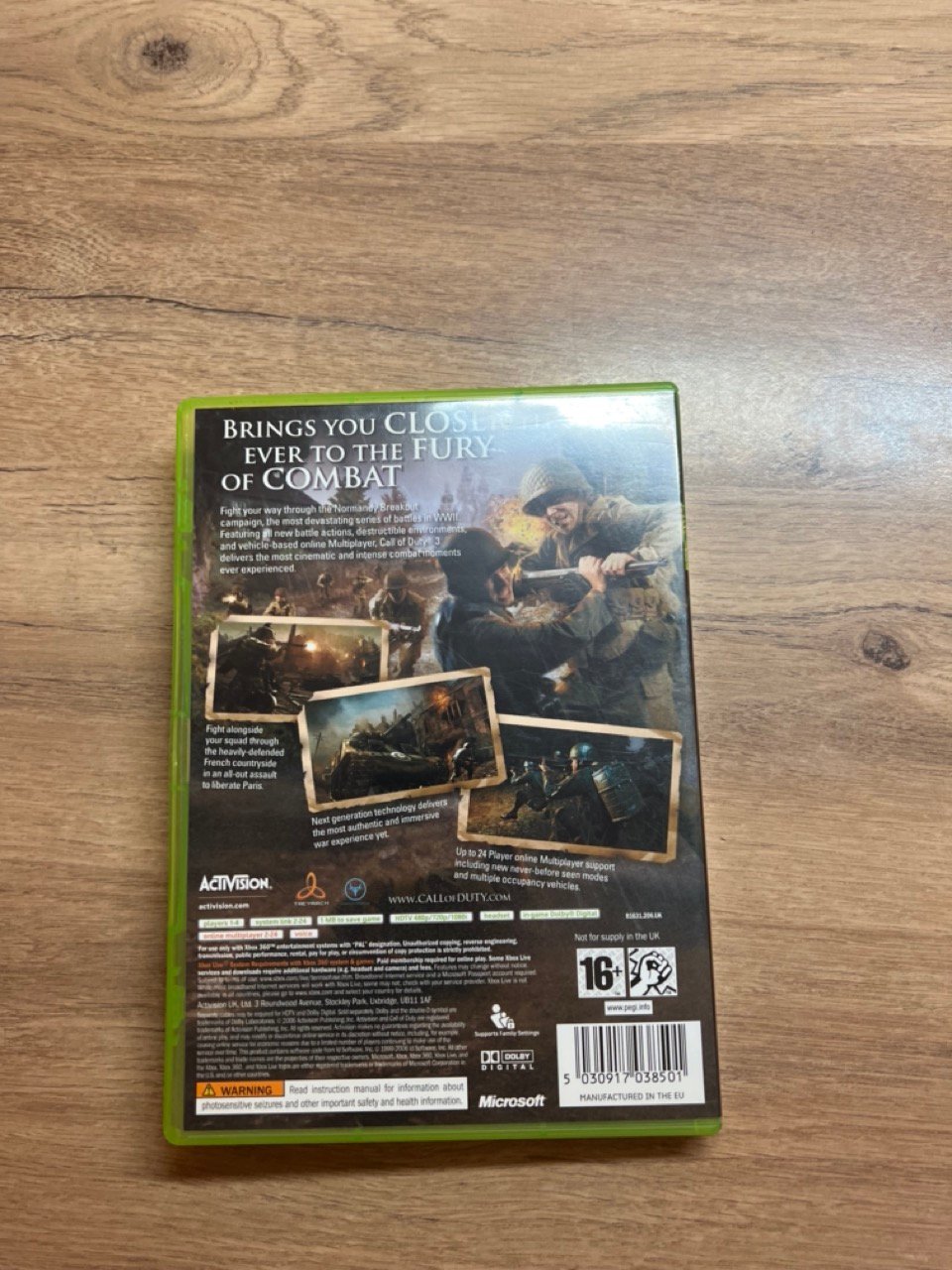 Call Of Duty 3 - xbox 360 - bon état - complet - pal – Image 7