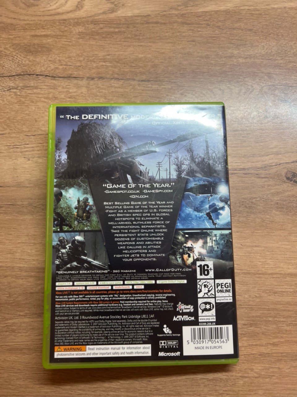 Call of Duty 4 Modern Warfare GOTY - Xbox 360 - Bon état - Complet - Pal – Image 8