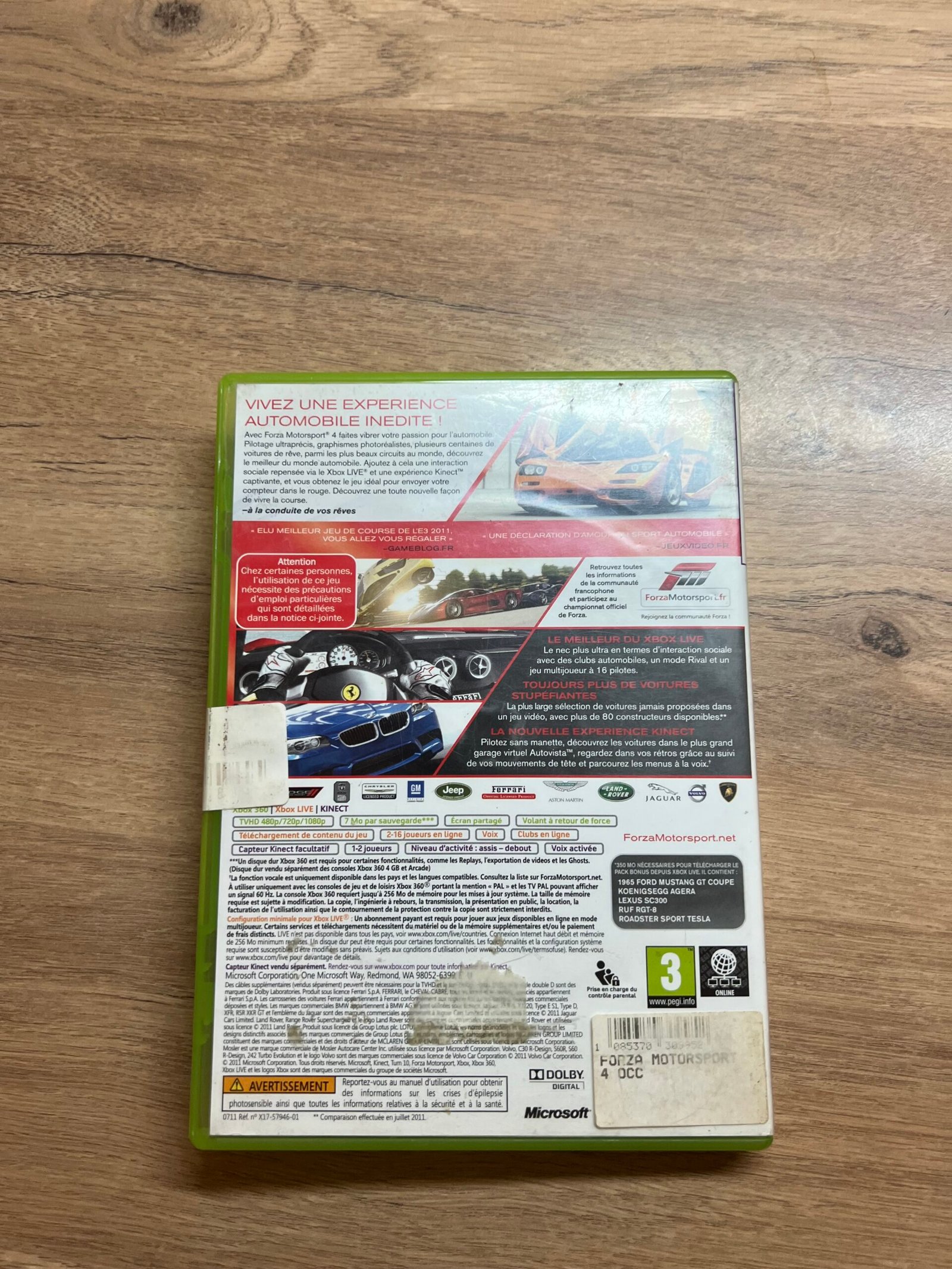 Forza Motorsport 4 - Xbox 360 - bon état - complet - pal – Image 8