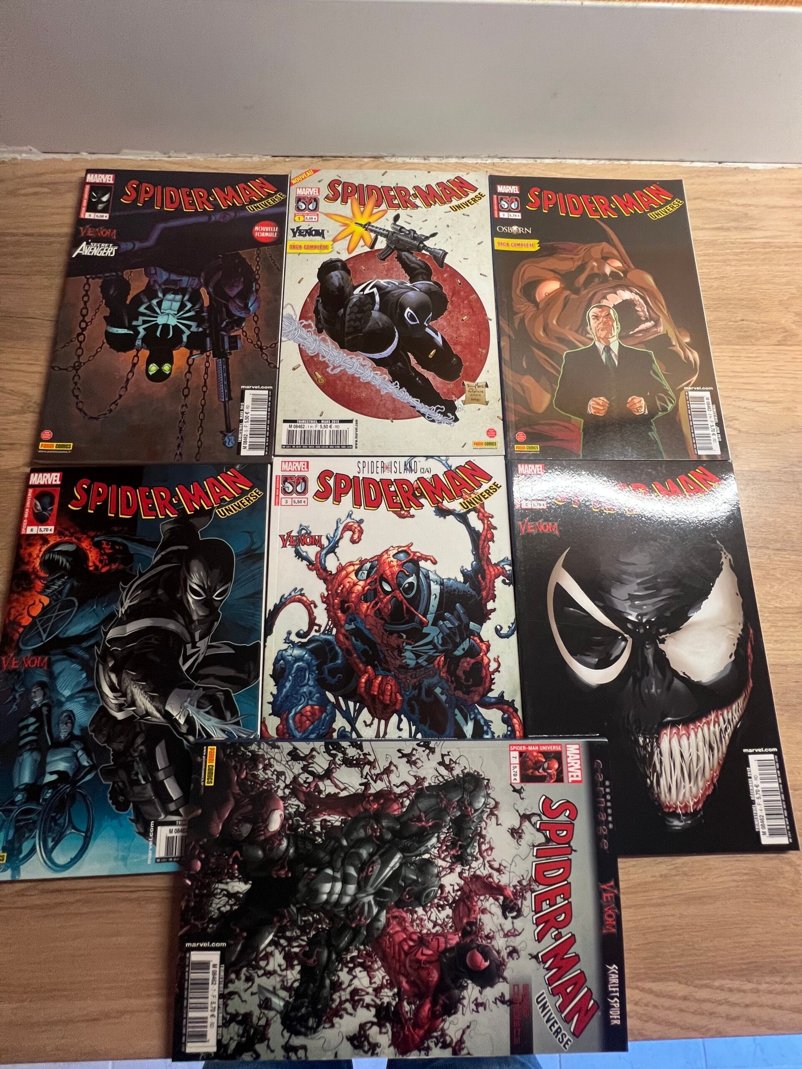 Spider-Man Universe – N°1 à 7 consécutifs – Venom / Carnage – Panini