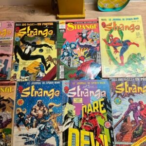Lot 9 Comics Strange Vintage Marvel LUG Semic – Spider-Man Daredevil VF** Lot