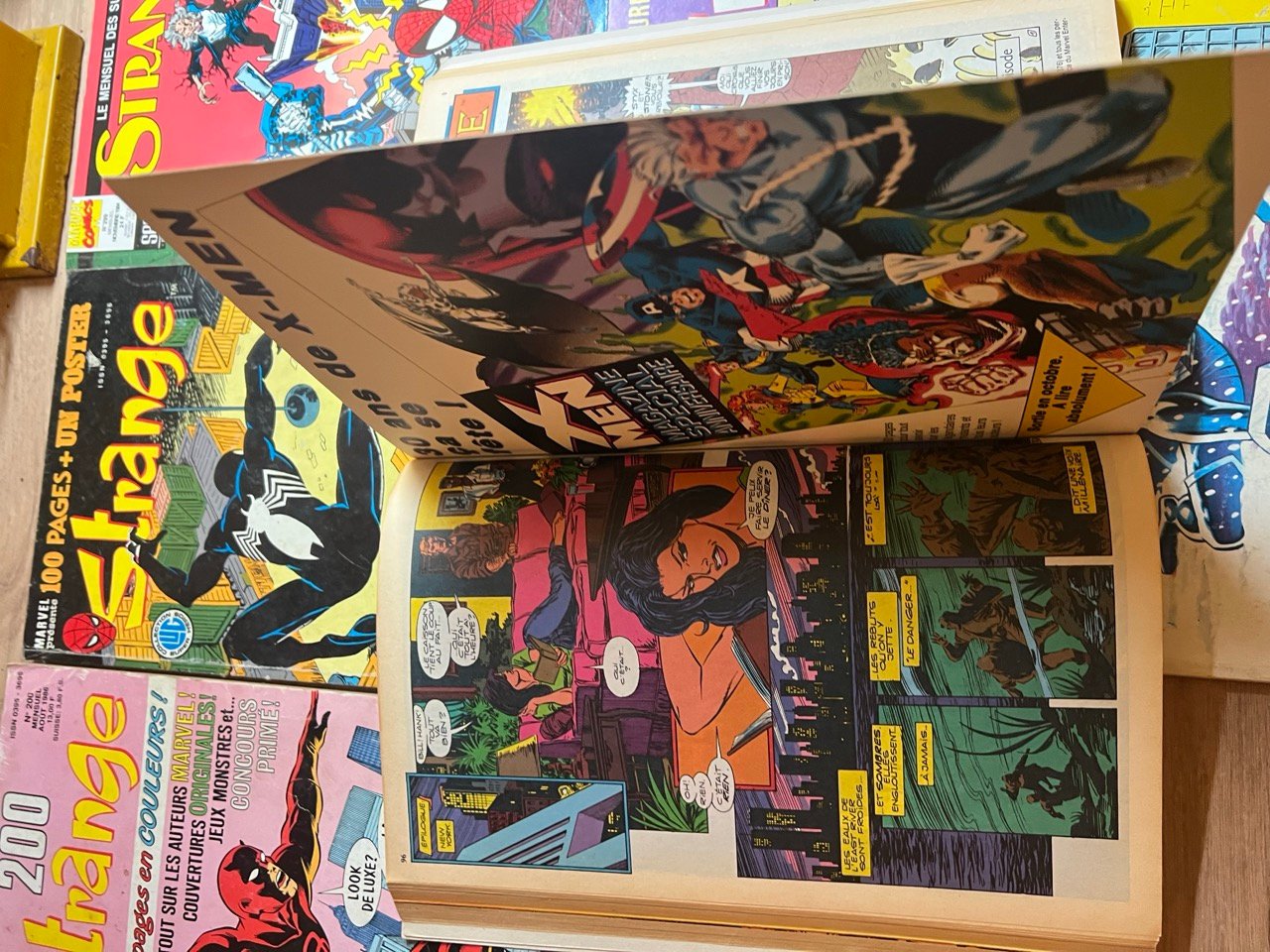 Lot 9 Comics Strange Vintage Marvel LUG Semic – Spider-Man Daredevil VF** Lot – Image 5