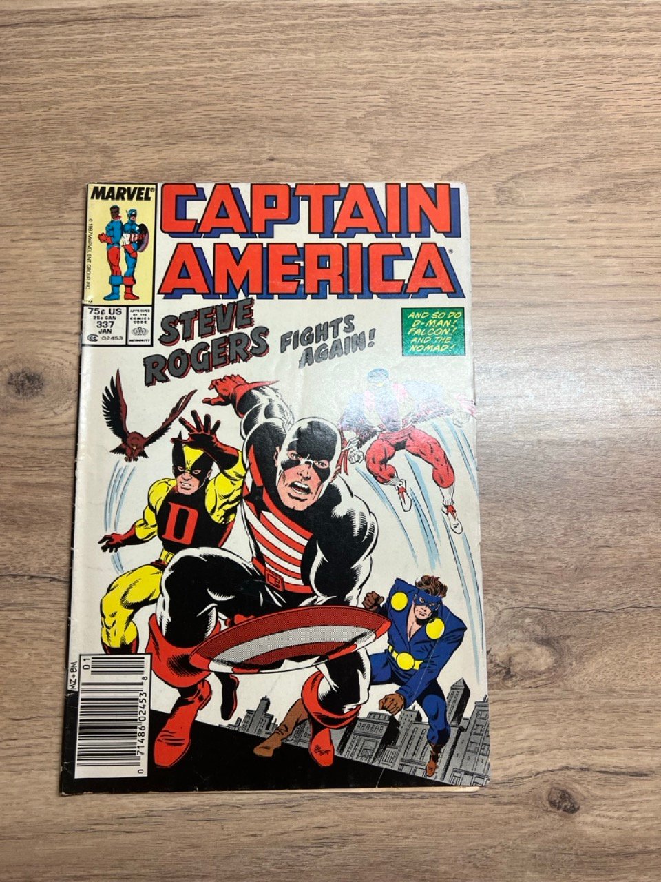 Captain America #337 – Marvel Comics 1988 – Steve Rogers The Captain – VO