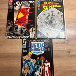 Death of Superman / Funeral for a Friend – Lot 3 Comics DC VO Lot de 3 comics